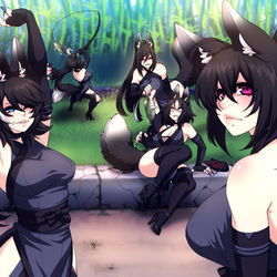This is a pixiv picture whose title is Fünf Schatten.