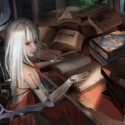 This is a pixiv picture whose title is 贝莎与蜜妖精.