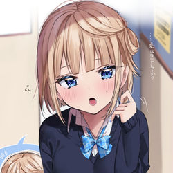 This is a pixiv picture whose title is 髪、切ったのですが……どうでしょうか？.
