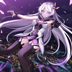 This is a pixiv picture whose title is Starfall.