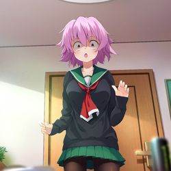 This is a pixiv picture whose title is 帰ったらコタツが無かった.