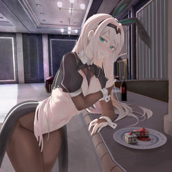 This is a pixiv picture whose title is 逆バニー.