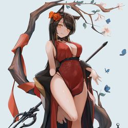 This is a pixiv picture whose title is Skyfire Cheongsam Ver..