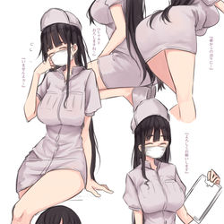 This is a pixiv picture whose title is 糸目なお姉さん.