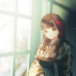 This is a pixiv picture whose title is 春、待ち人来たる.