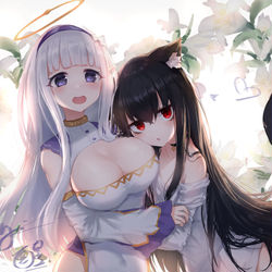 This is a pixiv picture whose title is 贴贴.