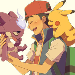 This is a pixiv picture whose title is サトシとエレズン.
