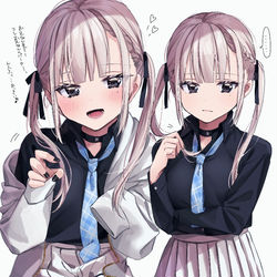 This is a pixiv picture whose title is 兄にだけデレデレな女の子.