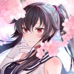 This is a pixiv picture whose title is 桜矢矧.