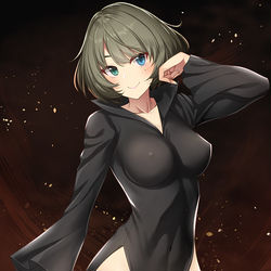 This is a pixiv picture whose title is 【150】戦慄のカエデ.