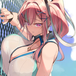 This is a pixiv picture whose title is 熱々トレーニング.