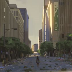 This is a pixiv picture whose title is Empty streets.