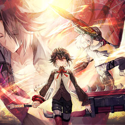 This is a pixiv picture whose title is GOD EATER BURST.