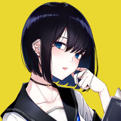 This is a pixiv picture whose title is 文学少女.