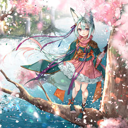 This is a pixiv picture whose title is 春風.