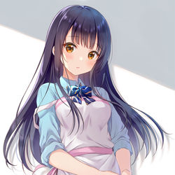 This is a pixiv picture whose title is 制服エプロン.