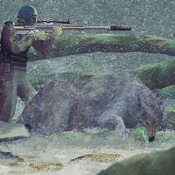 This is a pixiv picture whose title is 猟朋会 共同戦線.