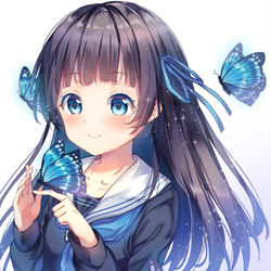 This is a pixiv picture whose title is 蝶.