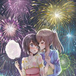 This is a pixiv picture whose title is キミがいる夏.
