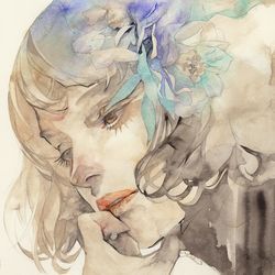 This is a pixiv picture whose title is 解霜雨.