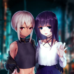 This is a pixiv picture whose title is 夜のおあそび.