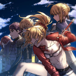 This is a pixiv picture whose title is 円卓練習.
