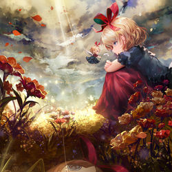 This is a pixiv picture whose title is 見捨てられた人形.