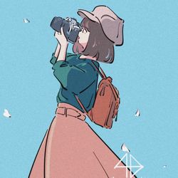 This is a pixiv picture whose title is 春を切り取る.