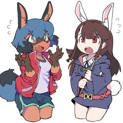 This is a pixiv picture whose title is 🐰&🐰.