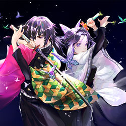 This is a pixiv picture whose title is ぎゆしの.