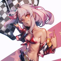 This is a pixiv picture whose title is レーシングクロ / Raching Kuro.