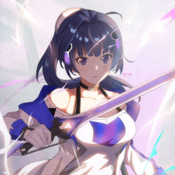 This is a pixiv picture whose title is 《Raiden blade》.