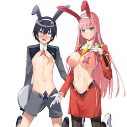 This is a pixiv picture whose title is ゼロヒロ 逆バニー(ﾟ∀ﾟ).