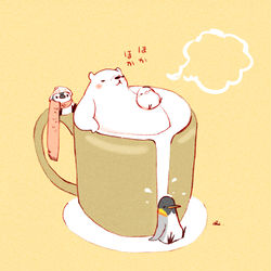 This is a pixiv picture whose title is ホットミルク.