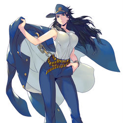 This is a pixiv picture whose title is 【女体化】サラリとした美人.