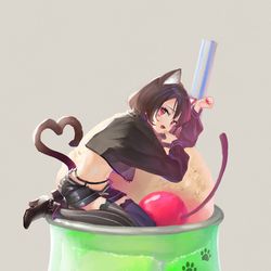 This is a pixiv picture whose title is メロンソーダ.