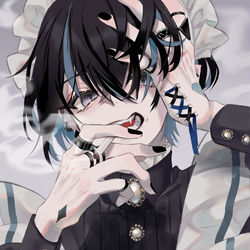 This is a pixiv picture whose title is メイド.