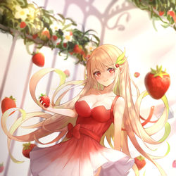 This is a pixiv picture whose title is イチゴ.