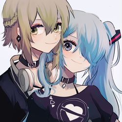 This is a pixiv picture whose title is GUMIKU GUMI x 初音ミク log18.