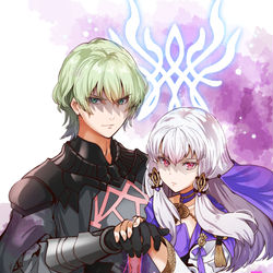 This is a pixiv picture whose title is 【最強の夫婦】.