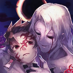 This is a pixiv picture whose title is 日蝕.