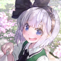 This is a pixiv picture whose title is へらへら妖夢.