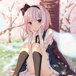 This is a pixiv picture whose title is 妖夢.