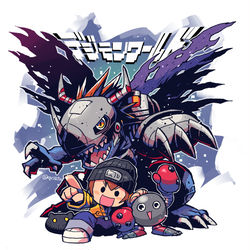 This is a pixiv picture whose title is デジモンのおもいで.
