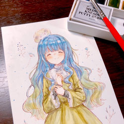 This is a pixiv picture whose title is もこもこ.