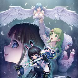 This is a pixiv picture whose title is SitR追加難波公演月ノ美兎フラスタ用イラスト.