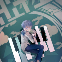 This is a pixiv picture whose title is Kanata.