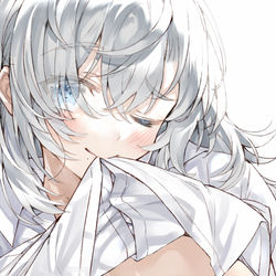 This is a pixiv picture whose title is 咥えシャツ.