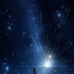 This is a pixiv picture whose title is 流星クラッカー.