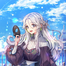 This is a pixiv picture whose title is 🎭.